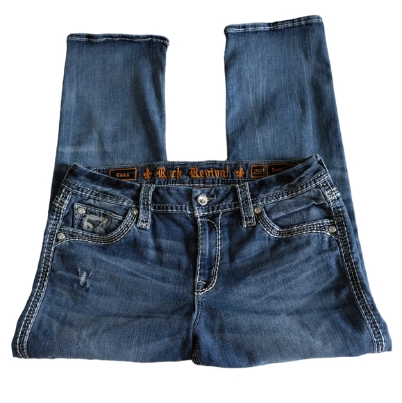 Rock Revival Size 29 Ebba Easy Crop Jeans - Picture 2 of 16